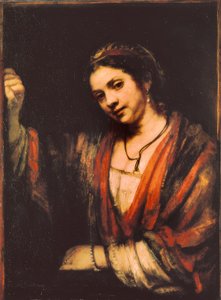 Portrett av Hendrickje Stoffels av Rembrandt van Rijn
