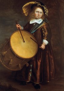 Gutt med tromme, 1600-tallet av Rembrandt van Rijn