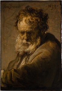 Byste av en skjegget gammel mann, 1633. av Rembrandt van Rijn