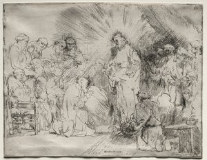 Kristus viser seg for apostlene av Rembrandt van Rijn
