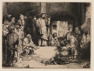Kristus forkynnelse av Rembrandt van Rijn