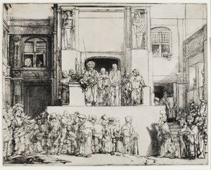 Kristus presentert for folket (Ecce Homo), 1655 av Rembrandt van Rijn