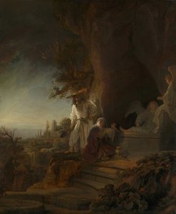 Kristus viser seg for Maria Magdalena Noli me tangere, 1638. av Rembrandt van Rijn