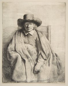 Clement de Jonghe, trykkeri, 1651. av Rembrandt van Rijn
