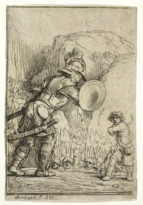 David og Goliat av Rembrandt van Rijn