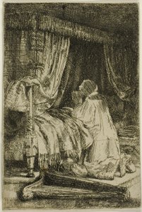David i bønn av Rembrandt van Rijn
