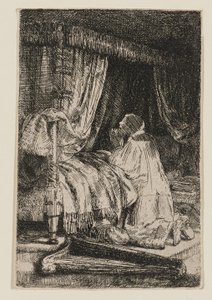 David i bønn av Rembrandt van Rijn