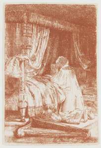 David i bønn av Rembrandt van Rijn