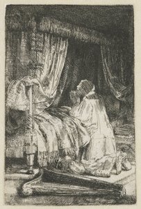 David i bønn av Rembrandt van Rijn