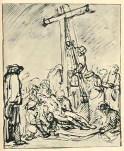Deponering fra korset, c1650, 1943. av Rembrandt van Rijn