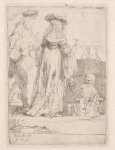 Det unge paret og døden av Rembrandt van Rijn
