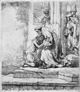 Hjemkomsten til den fortapte sønnen av Rembrandt van Rijn
