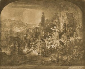 Prekenen til døperen Johannes av Rembrandt van Rijn