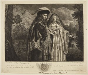 Kalt "Mannen med den hvite fjæren" av Rembrandt van Rijn