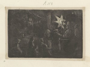 Helligtrekonger: et nattstykke Recueil de quatre-vingt-cinq estampes originales (serietittel) av Rembrandt van Rijn