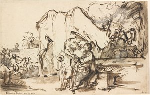 Eliezer og Rebecca ved brønnen av Rembrandt van Rijn