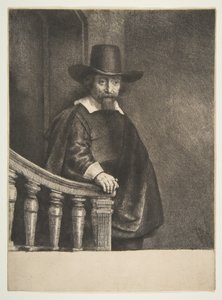 Ephraim Bueno, jødisk lege, 1647. av Rembrandt van Rijn