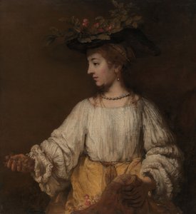 Flora, ca. 1654. av Rembrandt van Rijn