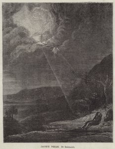 Jakobs drøm av Rembrandt van Rijn