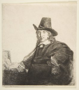 Jan Asselijn, malerkrabbe, ca. 1646. av Rembrandt van Rijn
