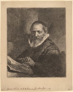 Jan Cornelisz. Sylvius av Rembrandt van Rijn