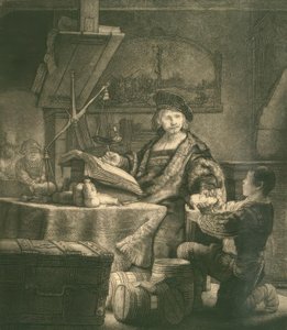Jan Uijtenbogaert, kalt gullskaleren av Rembrandt van Rijn