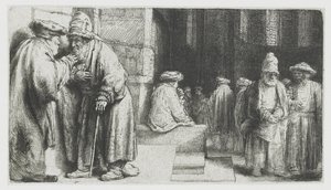 jøder i synagogen av Rembrandt van Rijn