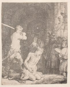 Døperen Johannes halshugget av Rembrandt van Rijn