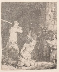 Døperen Johannes halshugget av Rembrandt van Rijn