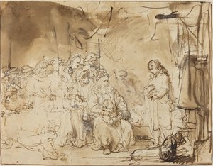 Joseph forteller om sine drømmer av Rembrandt van Rijn