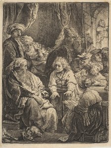Joseph forteller sine drømmer, 1638. av Rembrandt van Rijn