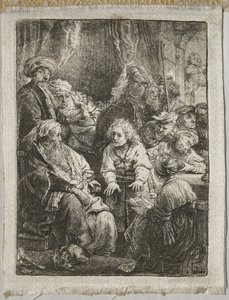 Joseph forteller sine drømmer av Rembrandt van Rijn