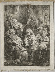 Joseph forteller sine drømmer, 1638. av Rembrandt van Rijn