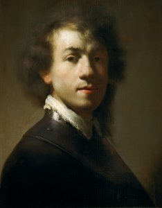 Ungdoms selvportrett som kriger av Rembrandt van Rijn