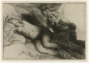 Jupiter og Antiope Jupiter og Antiope: den større platen av Rembrandt van Rijn