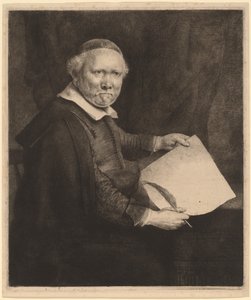 Lieven Willemsz van Coppenol: den større platen av Rembrandt van Rijn