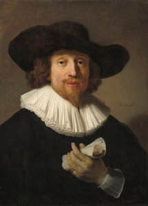Mann med noteark, 1633 av Rembrandt van Rijn