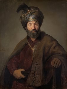 Mann i orientalsk drakt. Rundt 1635 av Rembrandt van Rijn