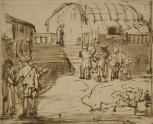 Noahs ark, 1660 av Rembrandt van Rijn