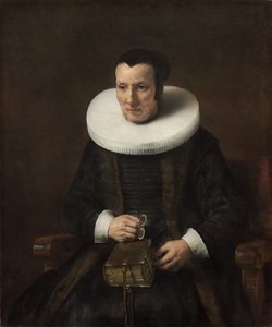 Gammel dame med en bok, 1647 av Rembrandt van Rijn