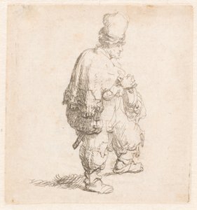 Polander stående med armene i kors av Rembrandt van Rijn