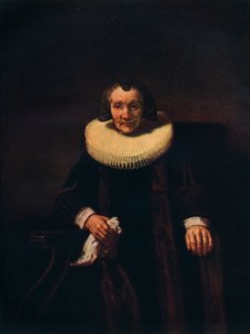 Portrett av Margaretha de Geer, hustru til Jacob Trip, c1661 av Rembrandt van Rijn