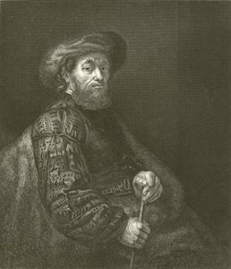 Portrett av en jøde av Rembrandt van Rijn