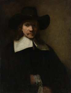 Portrett av en mann, ca. 1655-60. av Rembrandt van Rijn