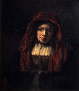 Portrett av en gammel kvinne, 1654. av Rembrandt van Rijn