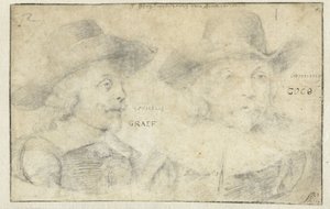 Portretter av Cornelis de Graeff og Frans Banningh Cocq av Rembrandt van Rijn