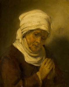 Bedende kvinne, ca. 1660 av Rembrandt van Rijn