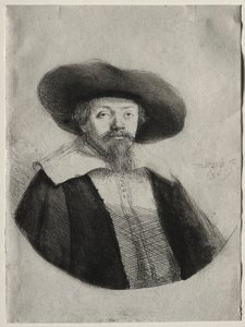 Samuel Manasseh Ben Israel, 1636. av Rembrandt van Rijn
