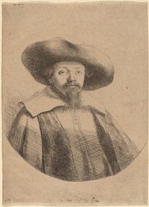 Samuel Menasseh ben Israel av Rembrandt van Rijn