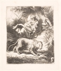 St. Hieronymus leser av Rembrandt van Rijn